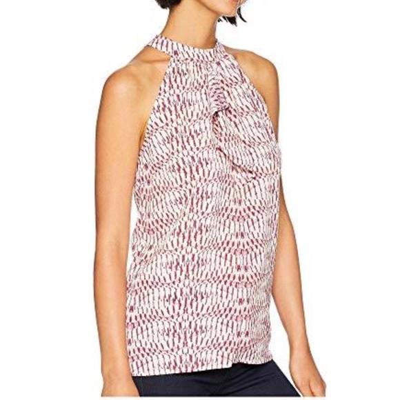 NWT BCBG RUFFLE FRONT BRULEE SLEEVELESS TOP S - Picture 2 of 3
